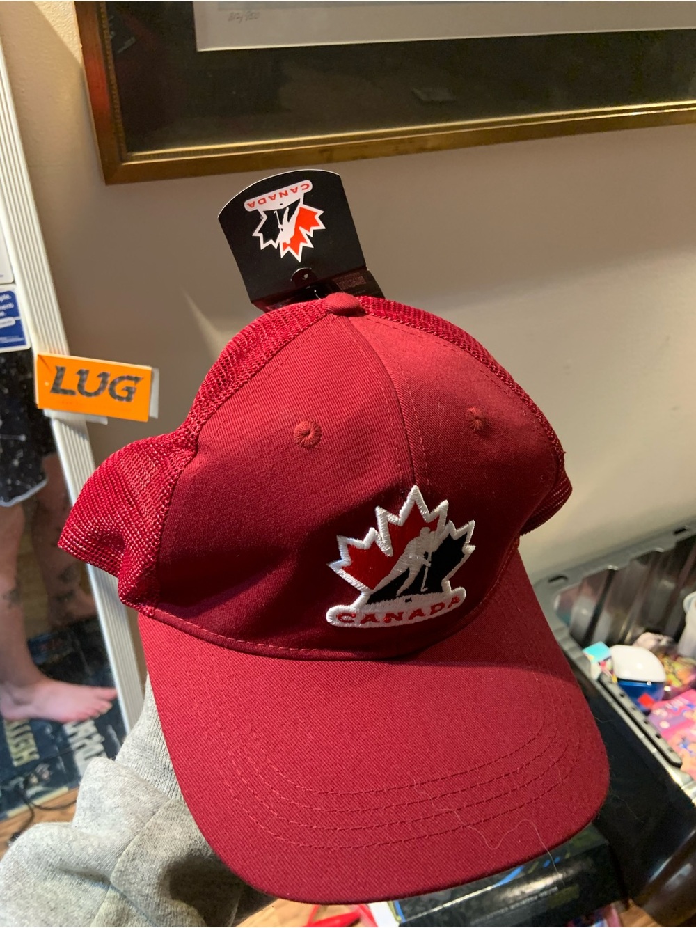 Hockey Canada Classic Red Trucker Hat – Embroidered Maple Leaf Snapback